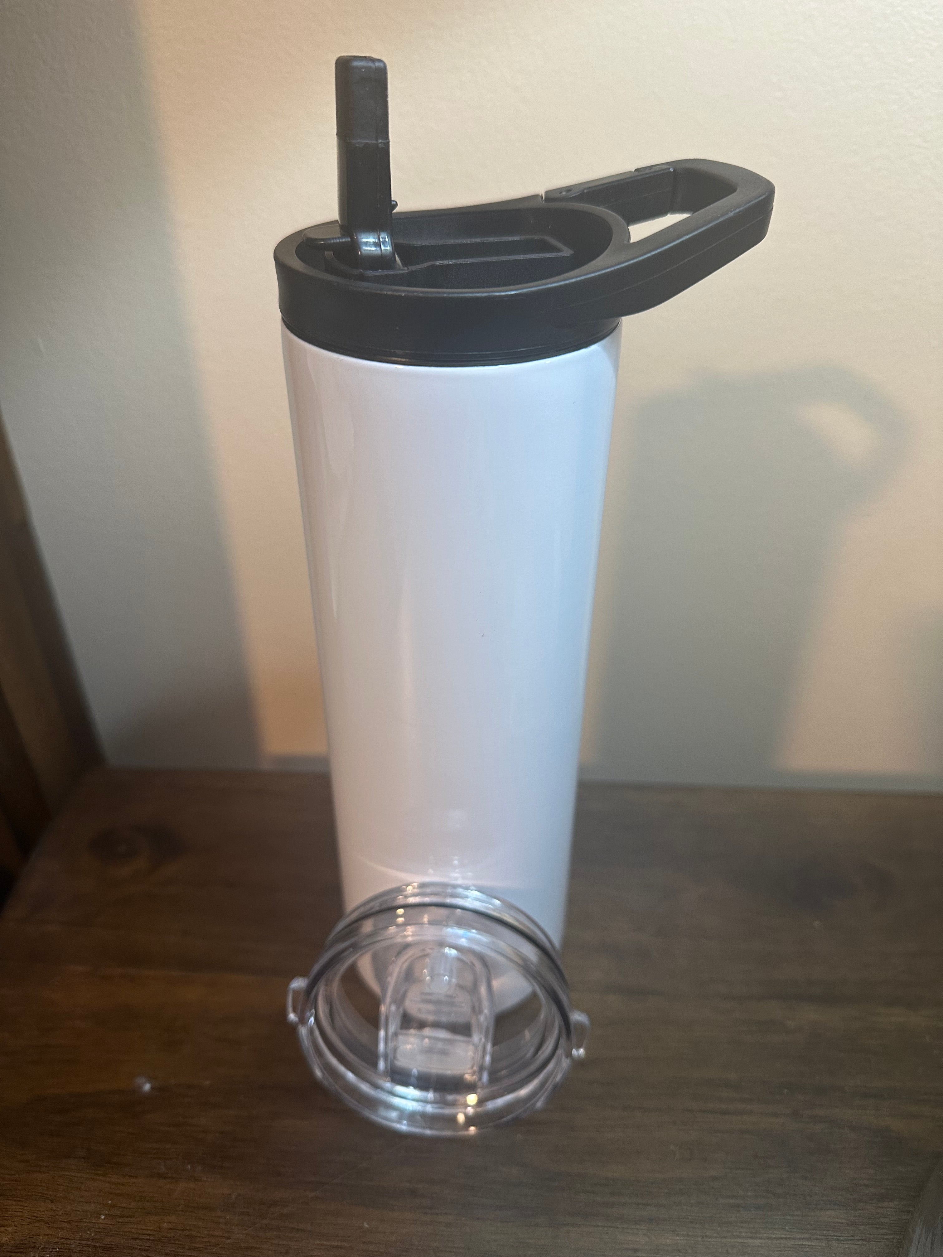 CUSTOM TUMBLER BLACK LID 20oz