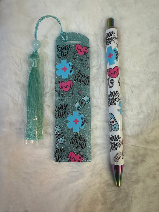 NURSE/BOOKMARK&PEN