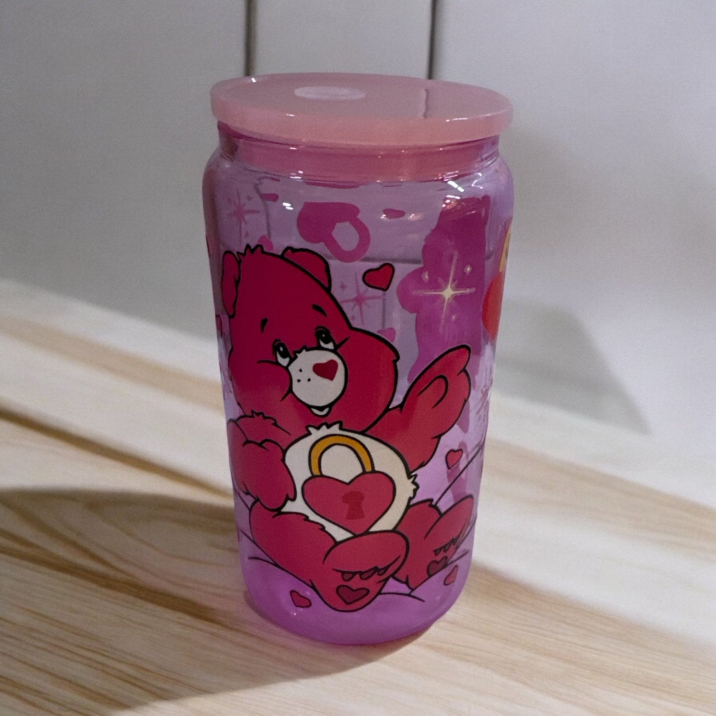 CARE BEAR/GLASS CAN