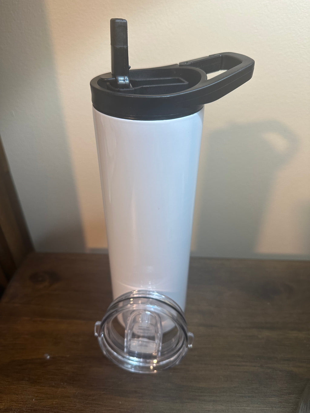 CUSTOM TUMBLER BLACK LID 20oz
