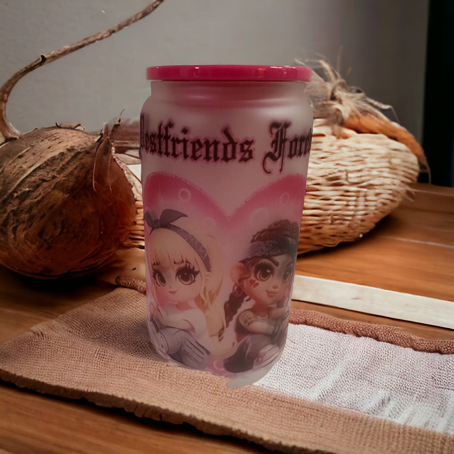 VALENTINE/GLASS CAN