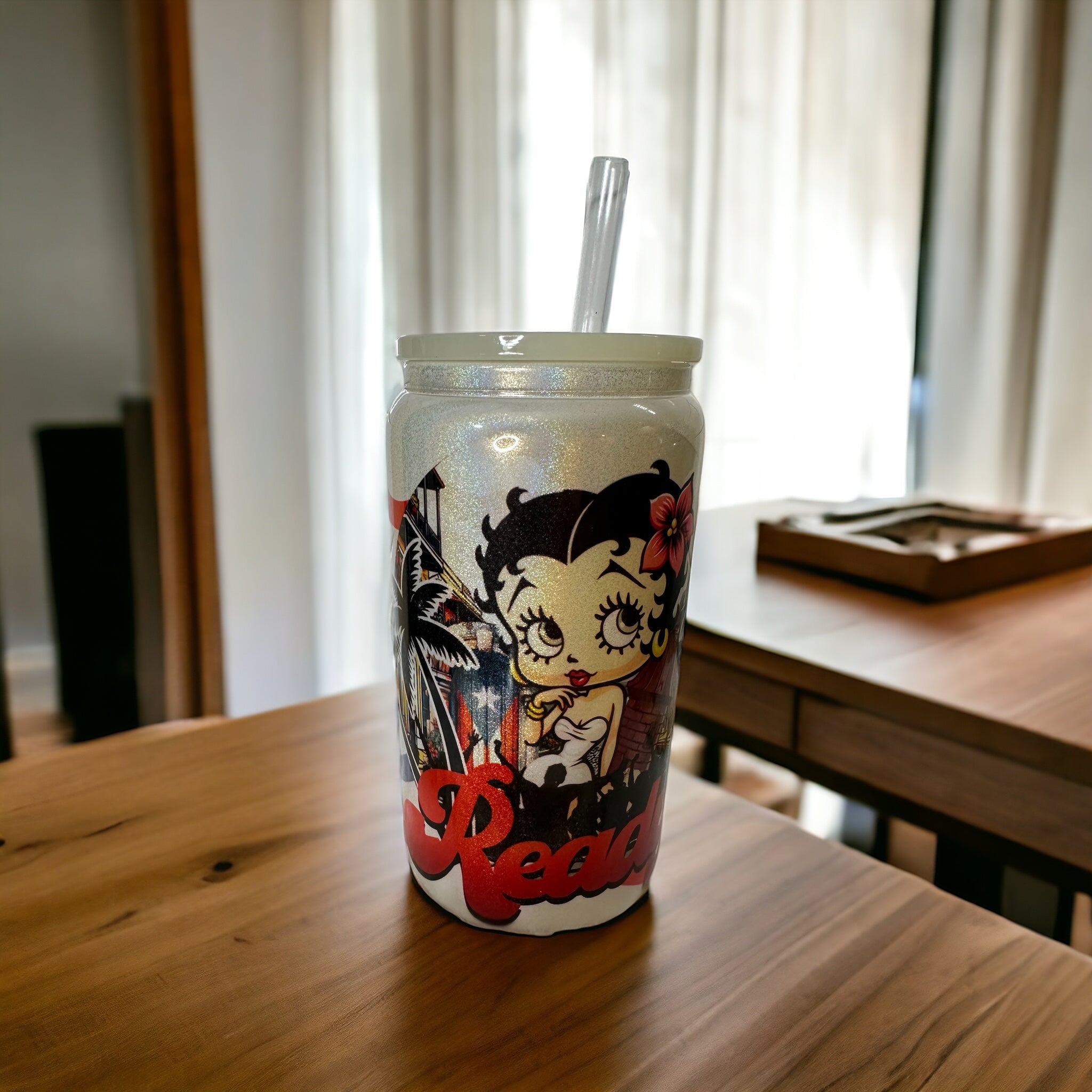 BETTYBOOP/GLASS CAN