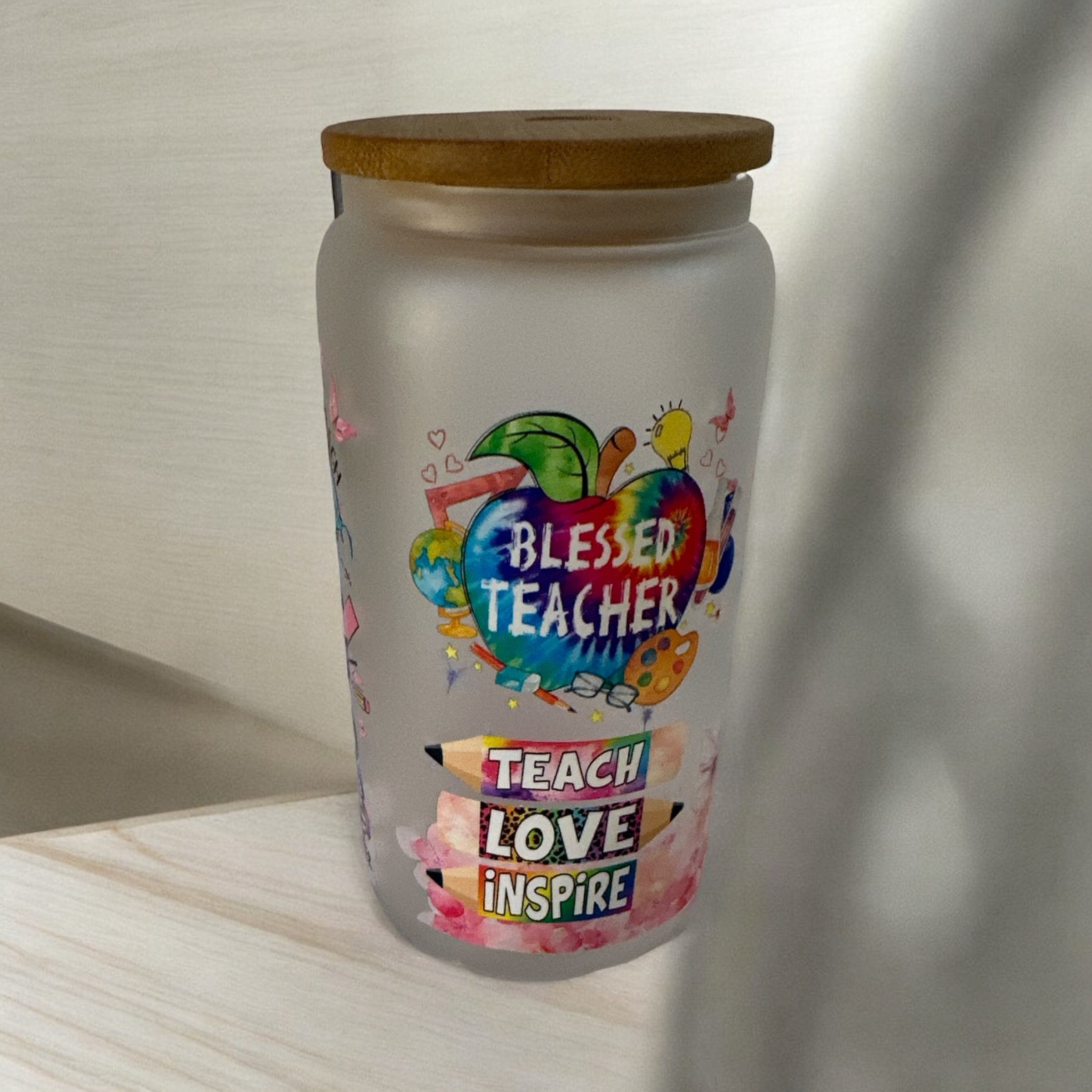 TEACHER/GLASS  CAN