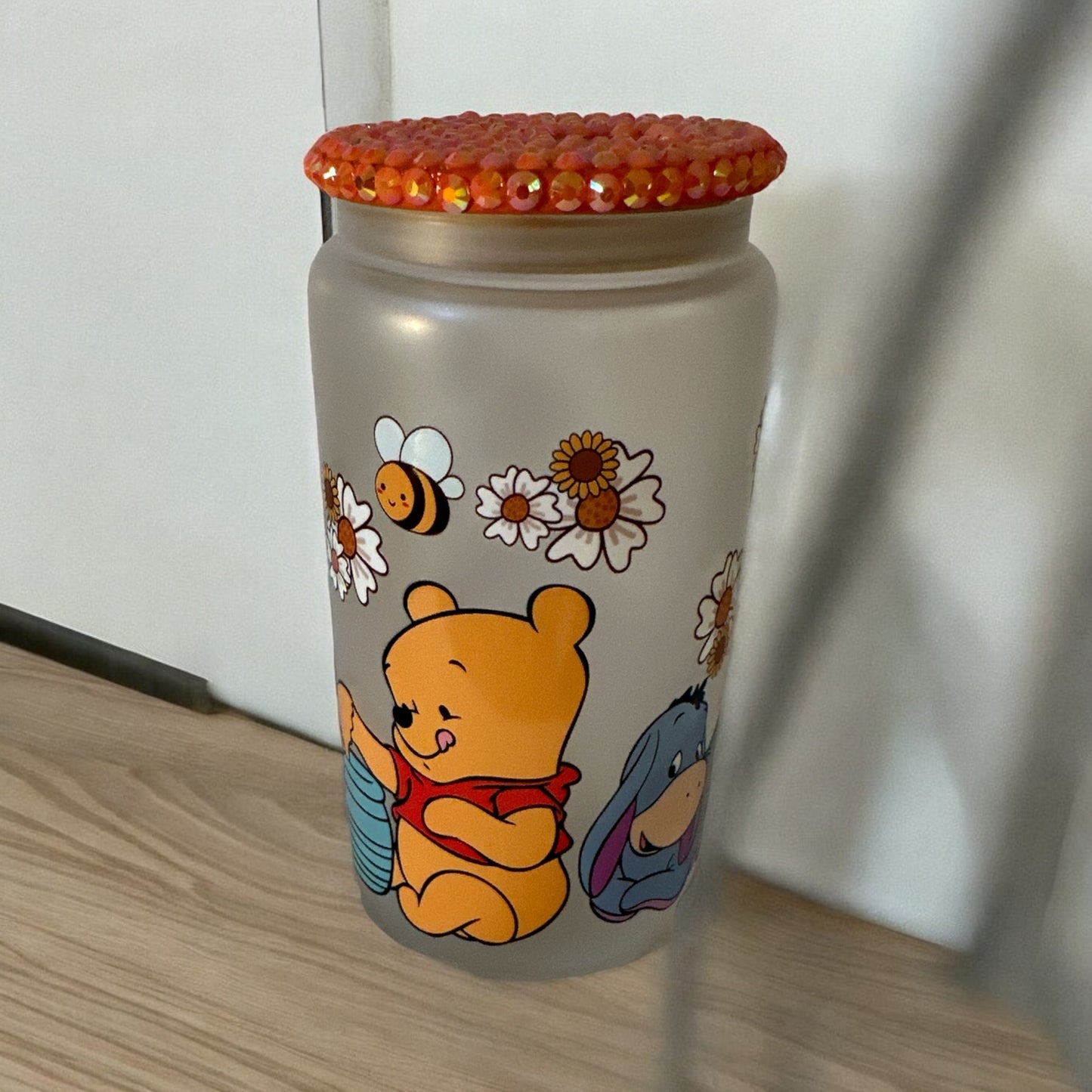 WINNE THE POOH/GLASS CAN