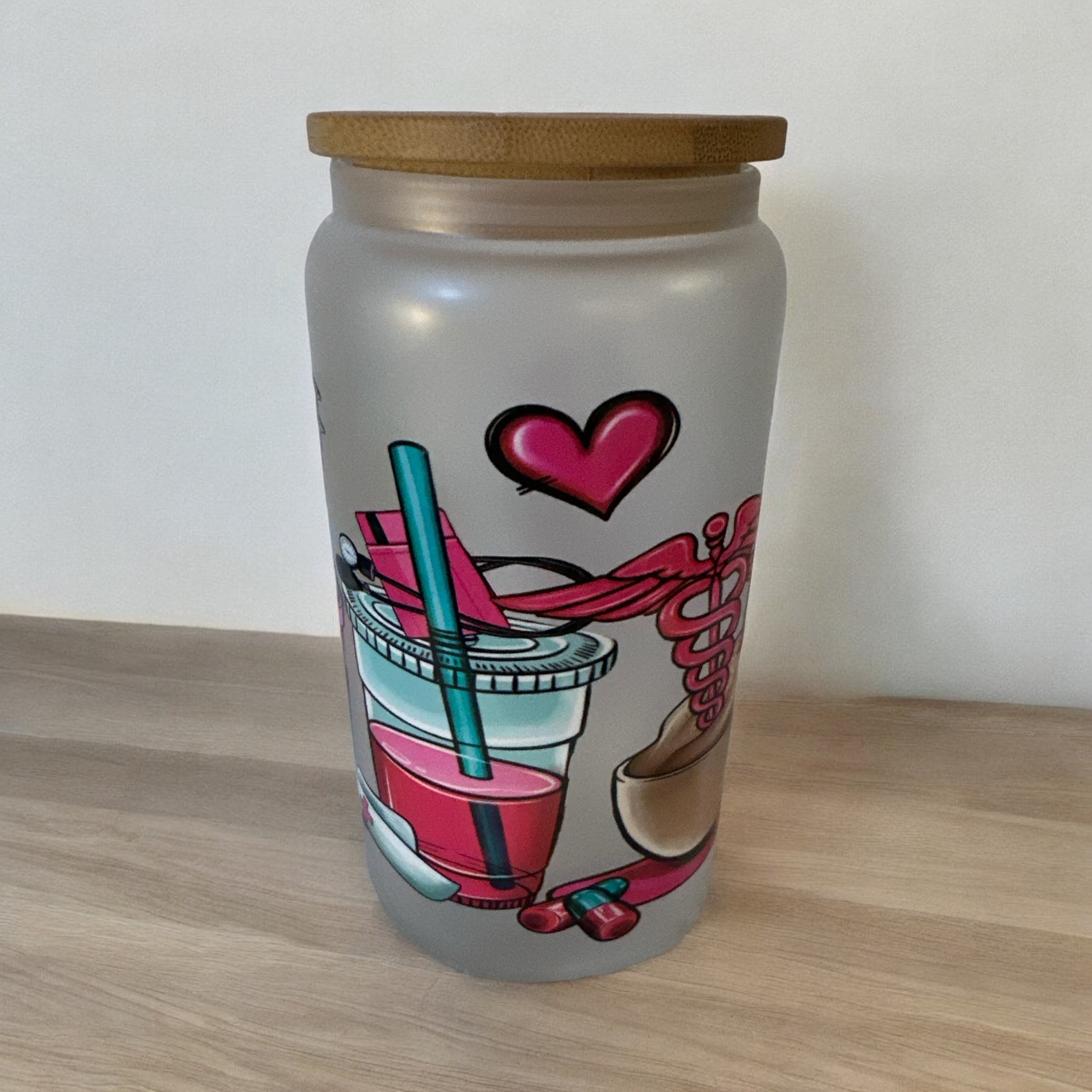 NURSE/GLASS CAN